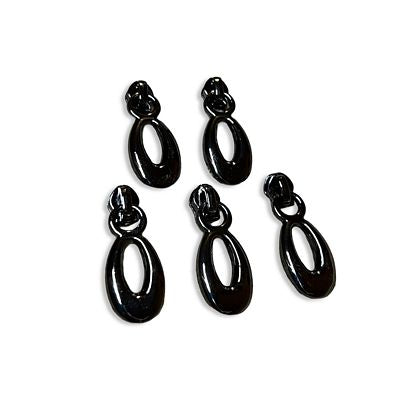 Simply Classic Zipper Pulls-Teardrop No. 3 Gunmetal