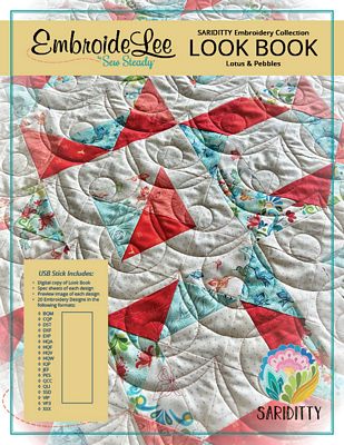 Sariditty EmbroideLee Lotus&Pebbles Emb Collection