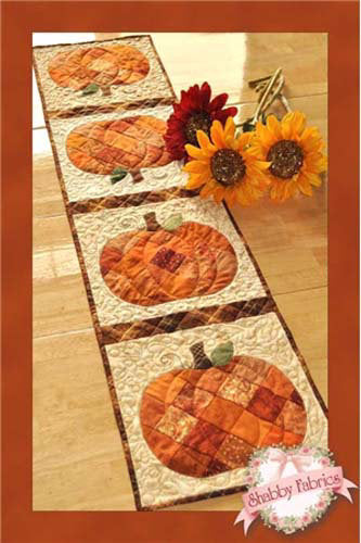 Shabby Fabrics Patchwork Pumpkin Table Runner
