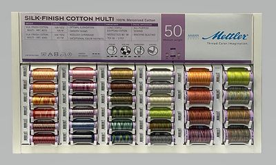 Mettler Silk Finish Cotton 50wt Thread Display