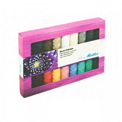 Mettler Silk Finish Set 18 Spools, 164 yards each