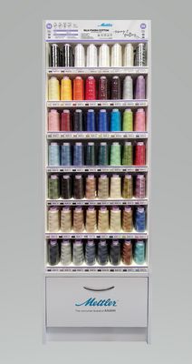 Mettler Silk-Finish Cotton 50wt Large Spool Display