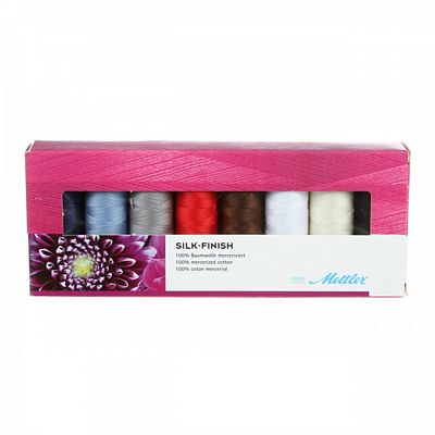 Mettler Silk Finish Set 8 Spools, 164 yards