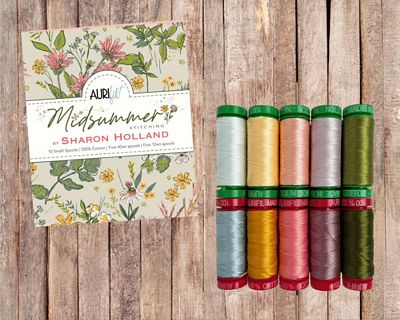 Aurifil Midsummer Stitching by Sharon Holland