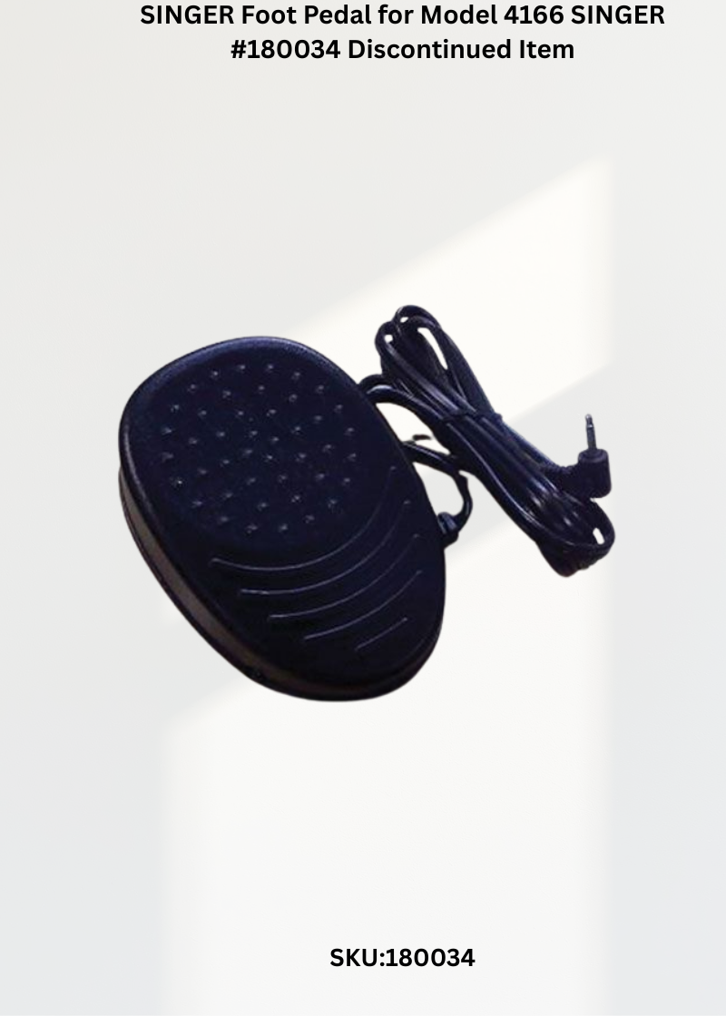 SINGER Foot Pedal for Model 4166 SINGER #180034 Discontinued Item