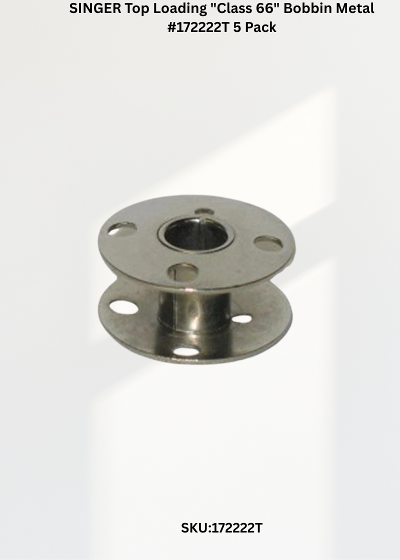 SINGER Top Loading "Class 66" Bobbin Metal #172222T 5 Pack