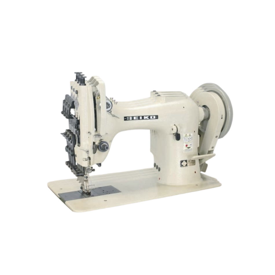 Seiko SK Series Flat Bed - Single Needle, Extra Heavy Duty, Large Horizontal Axis Hook, Drop Feed And Walking Foot, Reverse Stitch, Lockstitch Sewing Machines