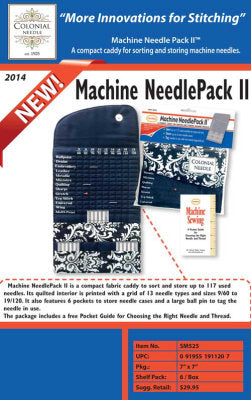 Colonial Needle Co. Machine Needle Pack II