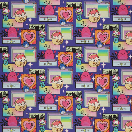 Squishmallows Joyful Fabric Collection - Joy Purple