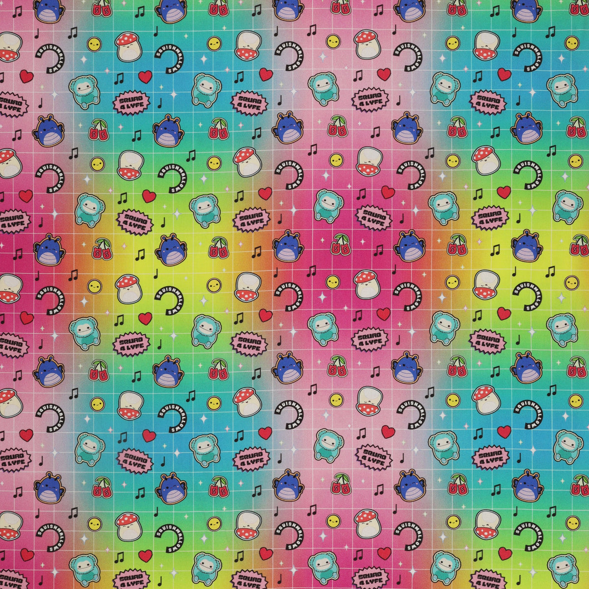 Squishmallows Joyful Fabric Collection - Squad Toss Multi