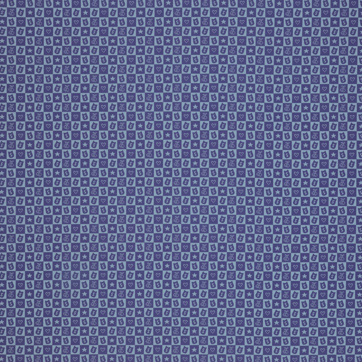Squishmallows Joyful Fabric Collection - Checkered Purple
