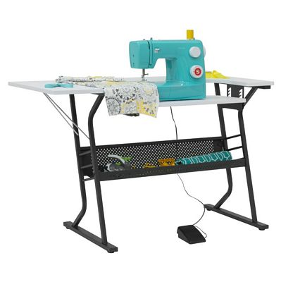 Eclipse Sewing Craft Table Black/White