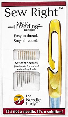 PST Innovations LLC Sew Right Set of 9 side Threading Needles