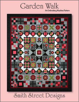 Smith Street Designs Garden Walk Machine Embroidery Pattern