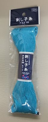 Emma Creation Sashiko Thread LG Skein 111yds Cyan Blue