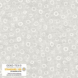 Stof A/S Fabrics Quilt Back 108in- Circles LightGrey