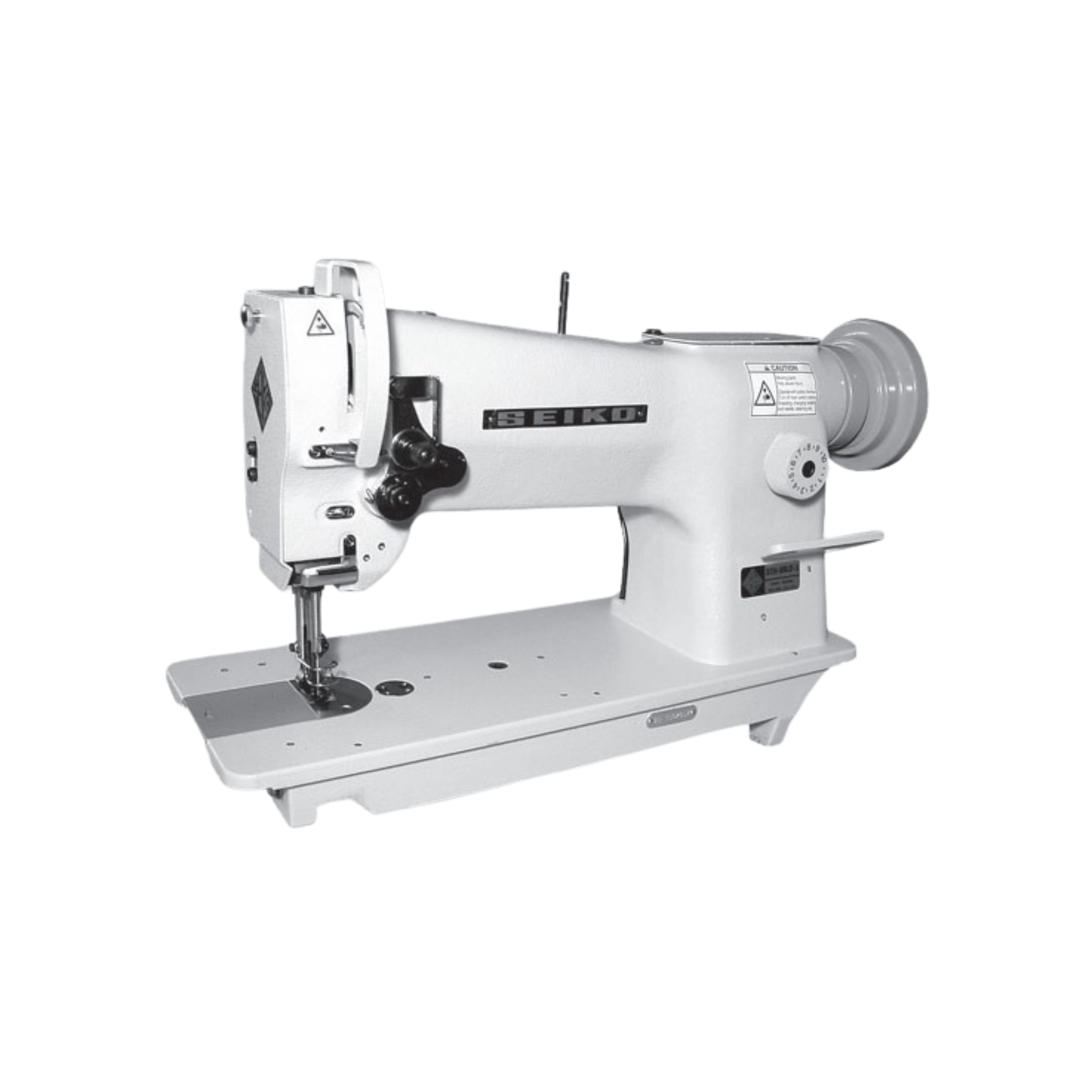 Seiko STH-8BLD-3 Flat Bed - Single Needle, Long Arm, Extra Heavy Duty, Large Oscillating Shuttle Hook, Drop Feed and Walking Foot, Reverse Stitch, Lockstitch Sewing Machines
