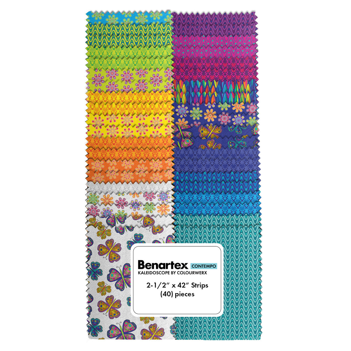 Kaleidoscope Fabric Roll - 40pc