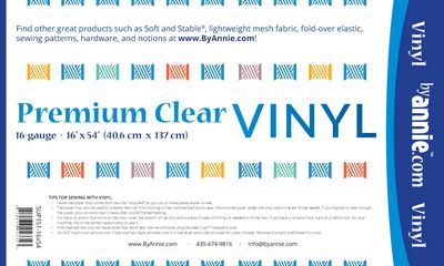 Patterns by Annie Premim Clear Vinyl 16in x 54in