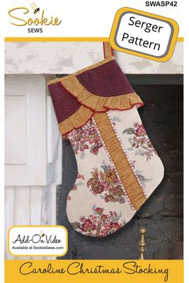 Sookie Sews Caroline Christmas Stocking Serger Pattern