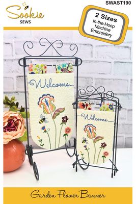 Sookie Sews Garden Flower Banner In-the-Hoop