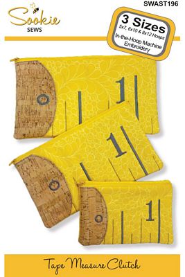 Sookie Sews Tape Measure Clutch Ith