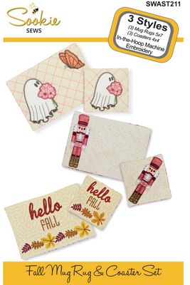 Sookie Sews Fall Mug Rug & Coaster Set In-the-Hoop