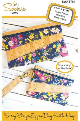 Sookie Sews Sassy Stripe Zipper Bag - Ith