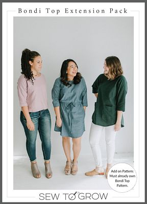 Sew To Grow Bondi Top Extension Pack Pattern
