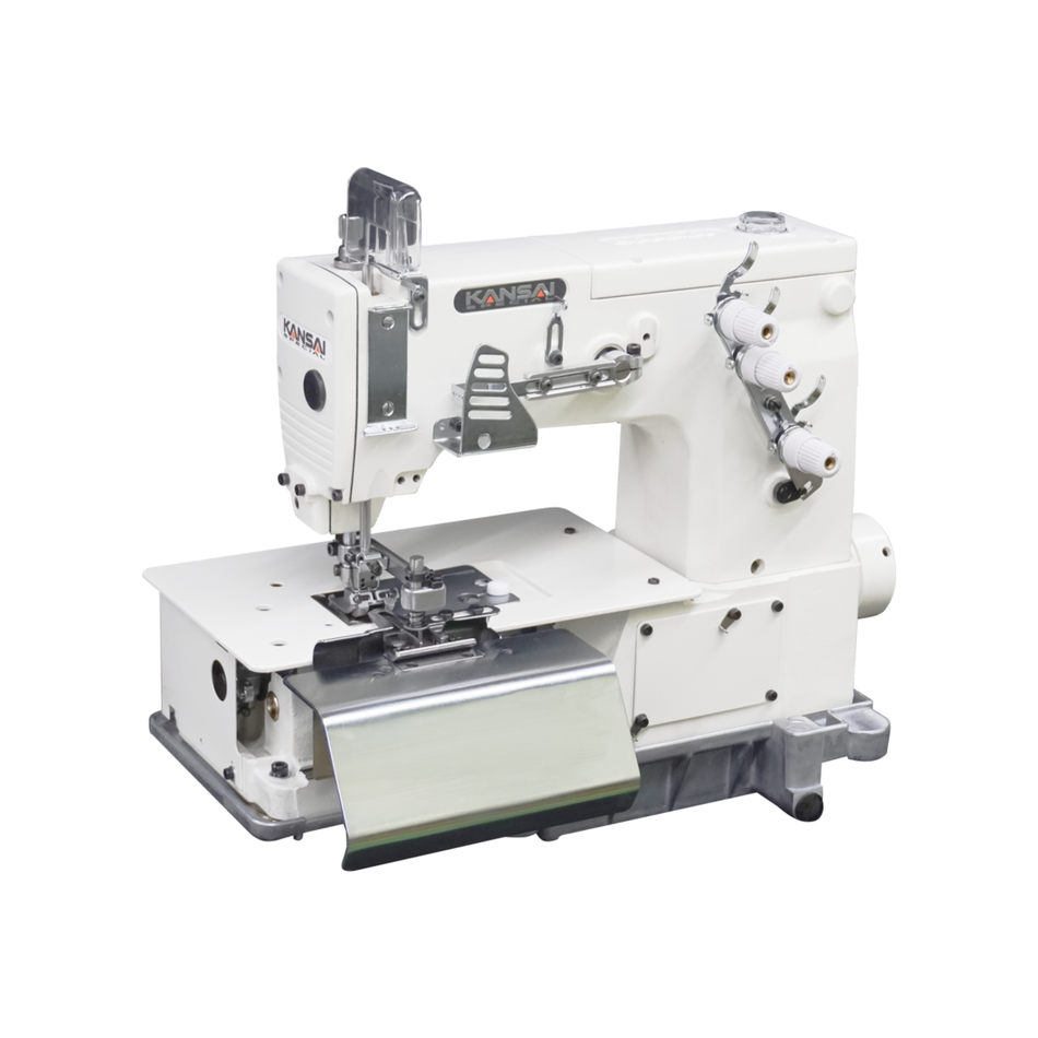 Kansai Special B SERIES - 2 Needle, Bottom Cover Stitch, Beltloop Making Sewing Machine with Front Trimmer and Puller