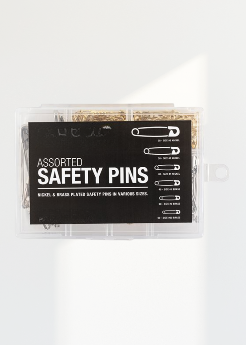 Safety Pin Assorted Tray - 250/Pack
