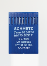Schmetz Ball Point Industrial Machine Needles - B-27 SES, MY 1023 SES, UY 191 GS SES, DCx27 SES - 10/Pack