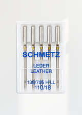 Schmetz Leather Home Machine Needles - 15x1, 130/705 H LL - 5/Pack