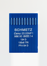 Schmetz Leather Industrial Machine Needles - 135x8 TRI, PFx134D, DPx8, 134D, 134KKD - 10/Pack