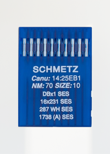 Schmetz Light Ball Point Industrial Machine Needles - DBx1 SES, 16x231 SES, 287 WH SES, 1738 (A) SES - 10/Pack