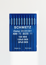 Schmetz Light Ball Point Industrial Machine Needles - 134 SES, 135x5 SES, DPx5 SES - 10/Pack
