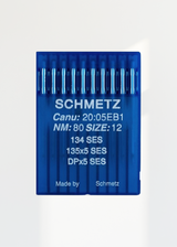 Schmetz Light Ball Point Industrial Machine Needles - 134 SES, 135x5 SES, DPx5 SES - 10/Pack