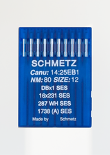 Schmetz Light Ball Point Industrial Machine Needles - DBx1 SES, 16x231 SES, 287 WH SES, 1738 (A) SES - 10/Pack