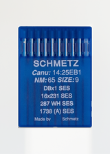 Schmetz Light Ball Point Industrial Machine Needles - DBx1 SES, 16x231 SES, 287 WH SES, 1738 (A) SES - 10/Pack