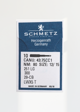 Schmetz Long Regular Point Industrial Machine Needles - 251 LG, 300, 29-CB, LWx5 T - 10/Pack