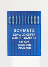 Schmetz Medium Ball Point Straight Stitch Industrial Machine Needles - 134 SUK, 135x5 SUK, DPx5 SUK - 10/Pack