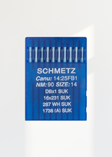 Schmetz Medium Ball Point Straight Stitch Industrial Machine Needles - 16x231 SUK, DBx1 SUK, 287 WH SUK, 1738 (A) SUK - 10/Pack