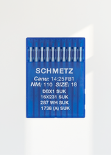 Schmetz Medium Ball Point Straight Stitch Industrial Machine Needles - 16x231 SUK, DBx1 SUK, 287 WH SUK, 1738 (A) SUK - 10/Pack