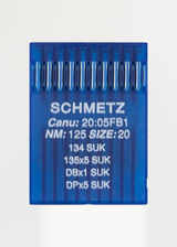 Schmetz Medium Ball Point Straight Stitch Industrial Machine Needles - 134 SUK, 135x5 SUK, DPx5 SUK - 10/Pack