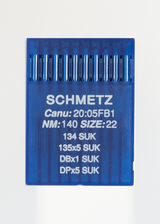 Schmetz Medium Ball Point Straight Stitch Industrial Machine Needles - 134 SUK, 135x5 SUK, DPx5 SUK - 10/Pack