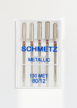 Schmetz Metallic Home Machine Needles - 15x1, 130 MET - 5/Pack