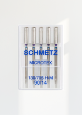 Schmetz Microtex Sharp Sewing Machine Needles - 15x1, 130/705 H-M - 5/Pack