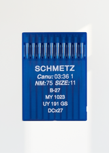 Schmetz Regular Point Industrial Machine Needles - B-27, MY 1023, UY 191 GS, DCx27 - 10/Pack