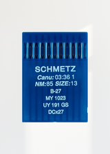 Schmetz Regular Point Industrial Machine Needles - B-27, MY 1023, UY 191 GS, DCx27 - 10/Pack
