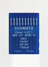 Schmetz Regular Point Industrial Machine Needles - DBx1, 16x231, 287 WH, 1738 (A) - 10/Pack